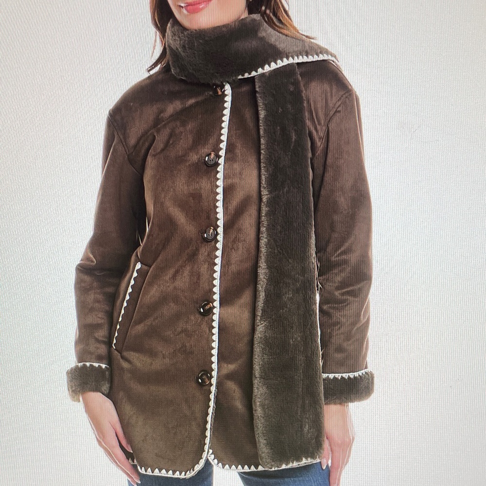 Ellen Tracy Blanket Stitch Jacket NWT Size XL
